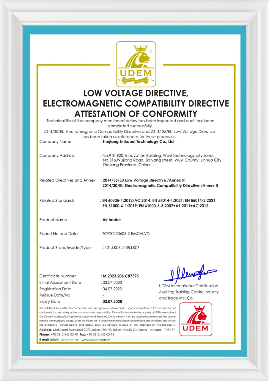 Low Voltage Directiveelectromagnetic Compatibility Directiveattestation Of Conformity